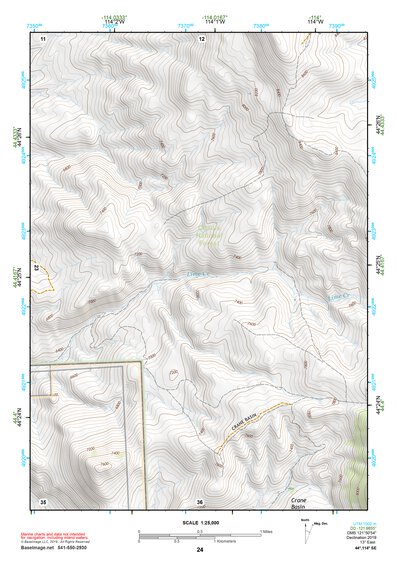 44114SE Page 24 White Cloud Peaks Topo Preview 1