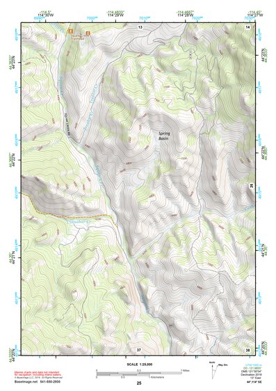 44114SE Page 25 White Cloud Peaks Topo Preview 1