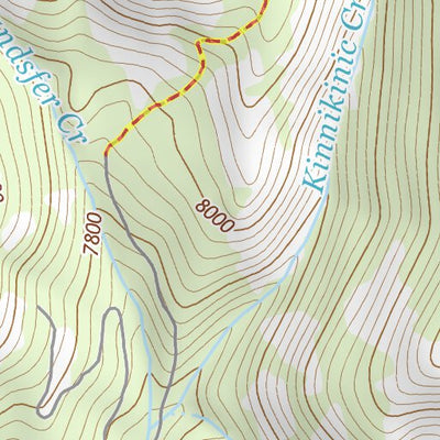 44114SE Page 27 White Cloud Peaks Topo Preview 3