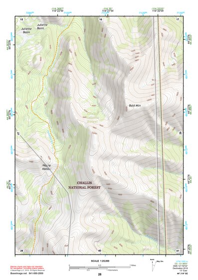 44114SE Page 28 White Cloud Peaks Topo Preview 1