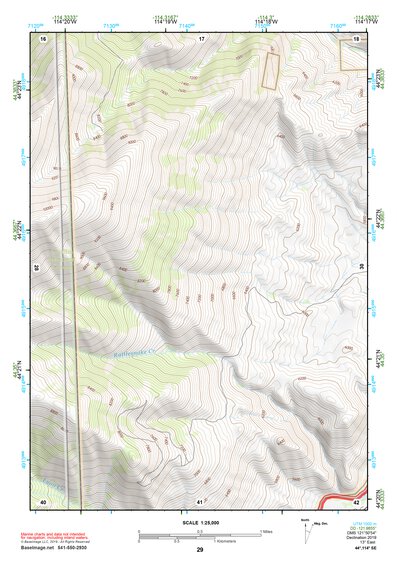 44114SE Page 29 White Cloud Peaks Topo Preview 1