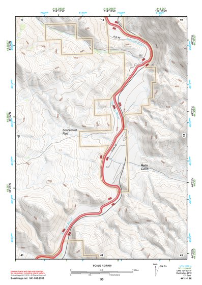 44114SE Page 30 White Cloud Peaks Topo Preview 1