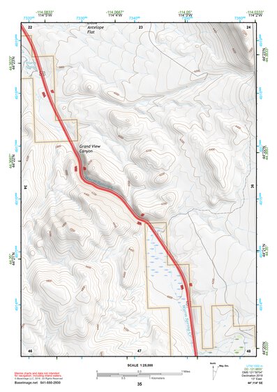 44114SE Page 35 White Cloud Peaks Topo Preview 1