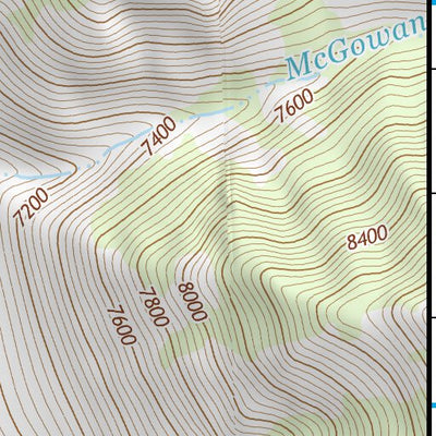 44114SE Page 36 White Cloud Peaks Topo Preview 3