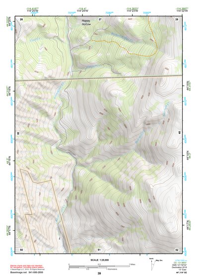 44114SE Page 39 White Cloud Peaks Topo Preview 1