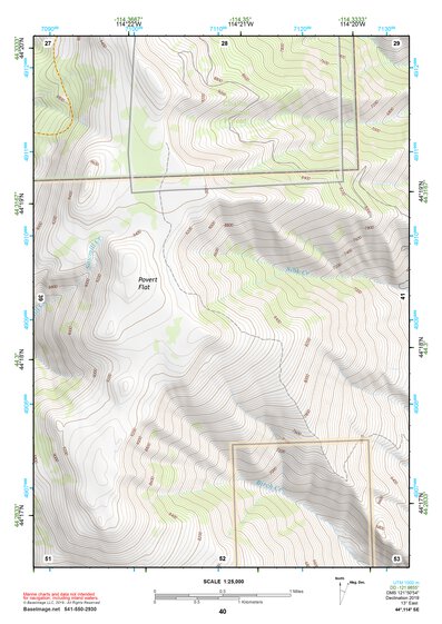 44114SE Page 40 White Cloud Peaks Topo Preview 1