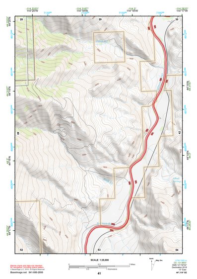 44114SE Page 41 White Cloud Peaks Topo Preview 1