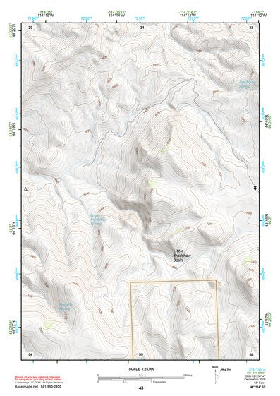 44114SE Page 43 White Cloud Peaks Topo Preview 1