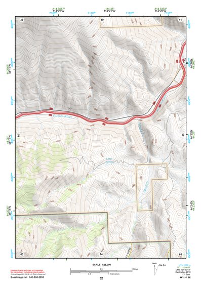 44114SE Page 52 White Cloud Peaks Topo Preview 1