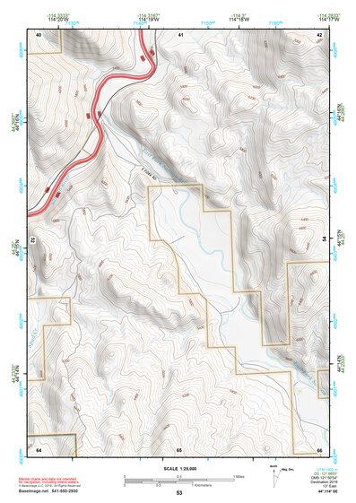 44114SE Page 53 White Cloud Peaks Topo Preview 1