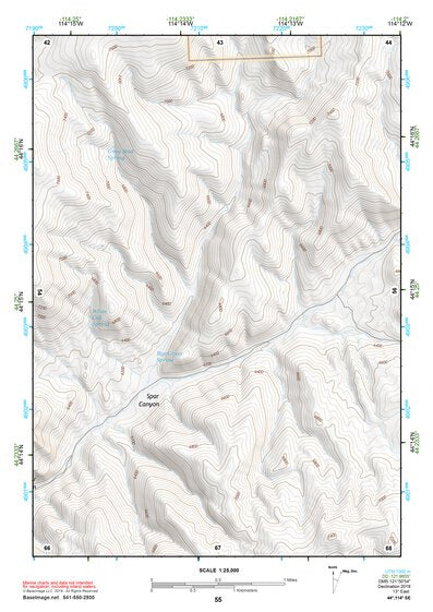 44114SE Page 55 White Cloud Peaks Topo Preview 1