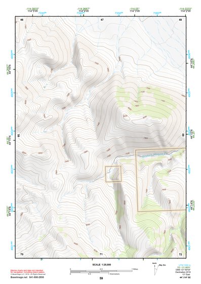 44114SE Page 59 White Cloud Peaks Topo Preview 1