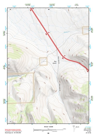 44114SE Page 60 White Cloud Peaks Topo Preview 1