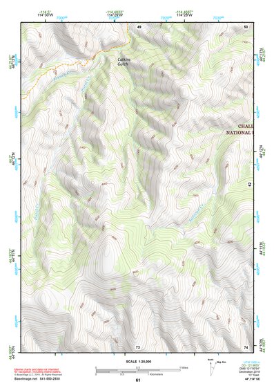 44114SE Page 61 White Cloud Peaks Topo Preview 1