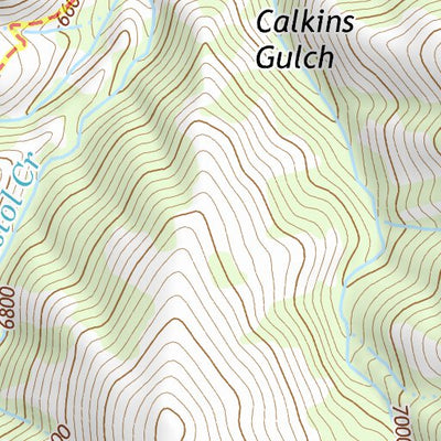 44114SE Page 61 White Cloud Peaks Topo Preview 3