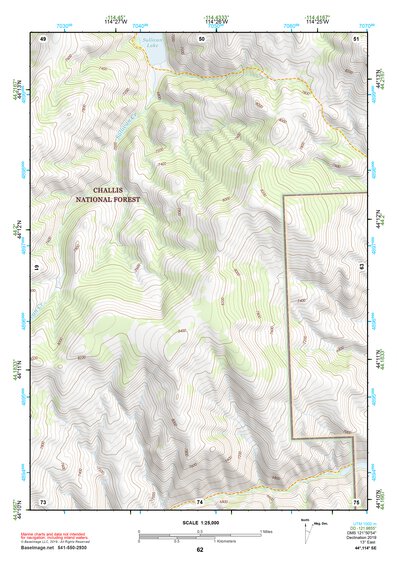 44114SE Page 62 White Cloud Peaks Topo Preview 1