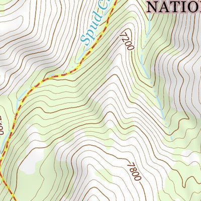 44114SE Page 64 White Cloud Peaks Topo Preview 3