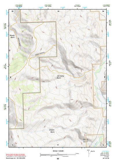 44114SE Page 65 White Cloud Peaks Topo Preview 1
