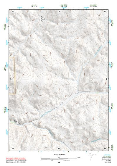 44114SE Page 68 White Cloud Peaks Topo Preview 1