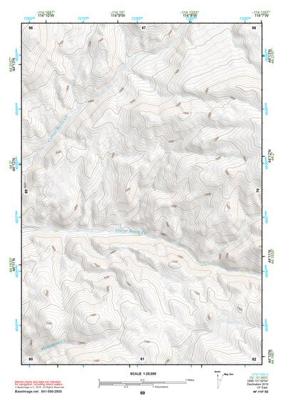 44114SE Page 69 White Cloud Peaks Topo Preview 1