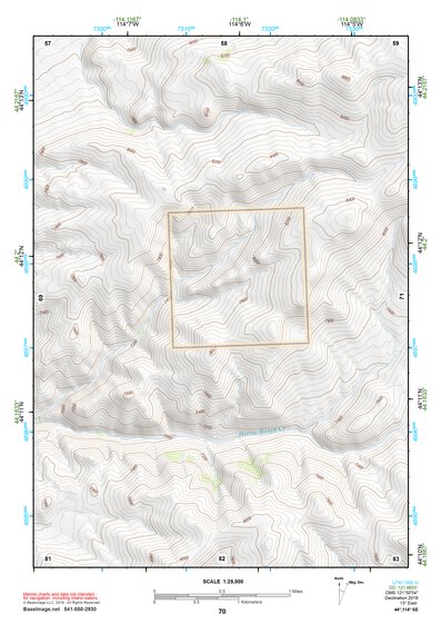 44114SE Page 70 White Cloud Peaks Topo Preview 1