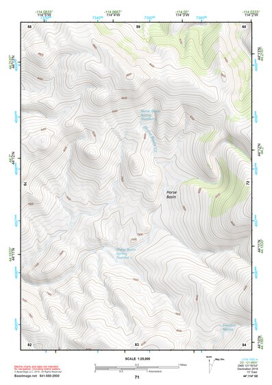 44114SE Page 71 White Cloud Peaks Topo Preview 1
