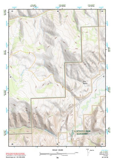44114SE Page 74 White Cloud Peaks Topo Preview 1