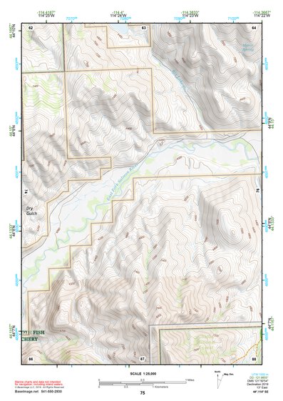 44114SE Page 75 White Cloud Peaks Topo Preview 1