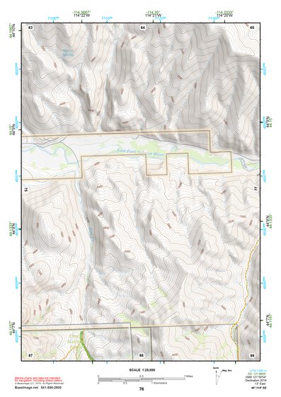 44114SE Page 76 White Cloud Peaks Topo Preview 1
