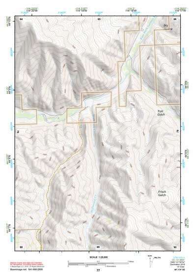44114SE Page 77 White Cloud Peaks Topo Preview 1