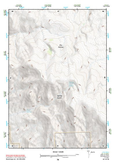 44114SE Page 79 White Cloud Peaks Topo Preview 1