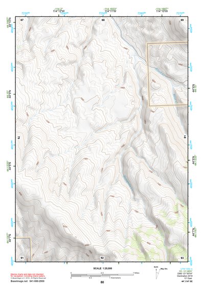 44114SE Page 80 White Cloud Peaks Topo Preview 1