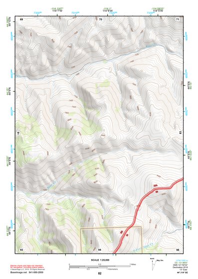 44114SE Page 82 White Cloud Peaks Topo Preview 1