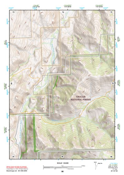 44114SE Page 86 White Cloud Peaks Topo Preview 1