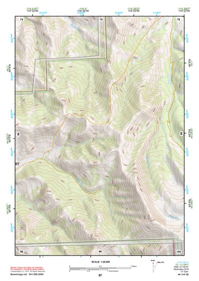 44114SE Page 87 White Cloud Peaks Topo Preview 1