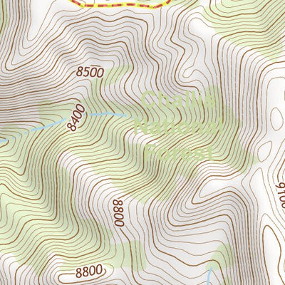 44114SE Page 87 White Cloud Peaks Topo Preview 2