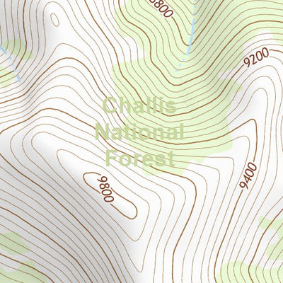 44114SE Page 88 White Cloud Peaks Topo Preview 2