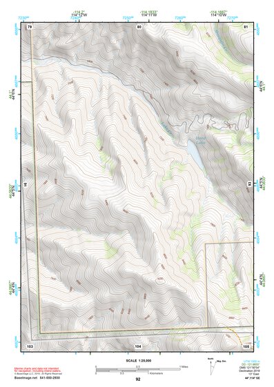 44114SE Page 92 White Cloud Peaks Topo Preview 1