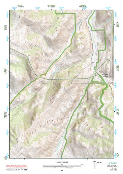 44114SE Page 97 White Cloud Peaks Topo Preview 1