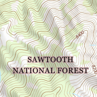 44114SE Page 101 White Cloud Peaks Topo Preview 2