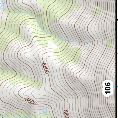 44114SE Page 105 White Cloud Peaks Topo Preview 3