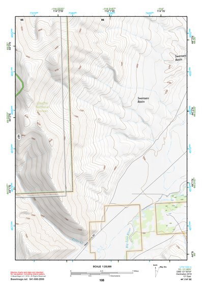 44114SE Page 108 White Cloud Peaks Topo Preview 1