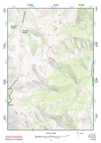 44115SE Page 4 Deadwood River Topo Preview 1