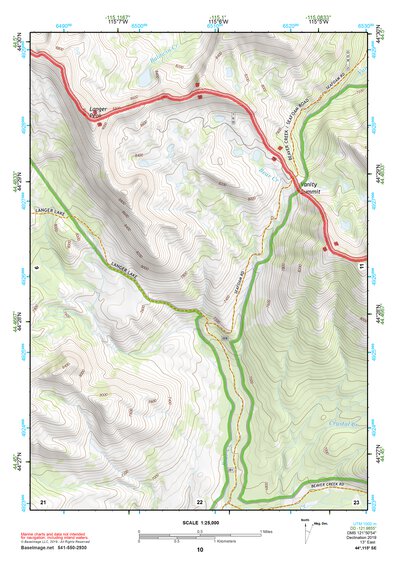 44115SE Page 10 Deadwood River Topo Preview 1