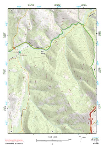 44115SE Page 18 Deadwood River Topo Preview 1