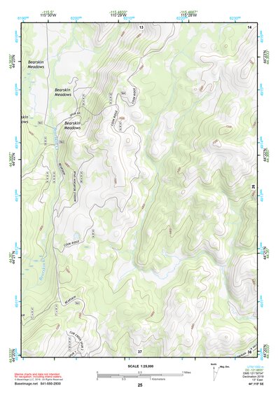44115SE Page 25 Deadwood River Topo Preview 1