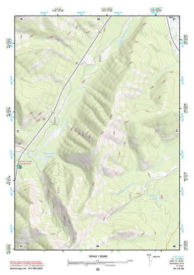 44115SE Page 32 Deadwood River Topo Preview 1