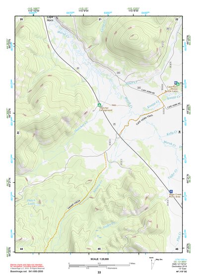 44115SE Page 33 Deadwood River Topo Preview 1