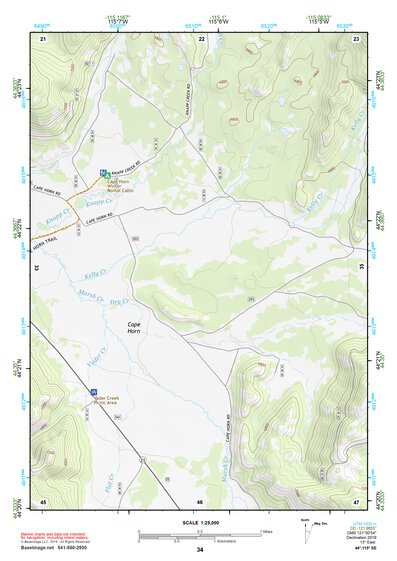 44115SE Page 34 Deadwood River Topo Preview 1