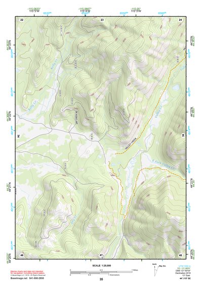 44115SE Page 35 Deadwood River Topo Preview 1